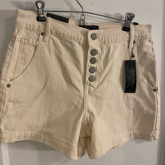 Banana Republic Button Fly Shorts - Picture 1 of 8